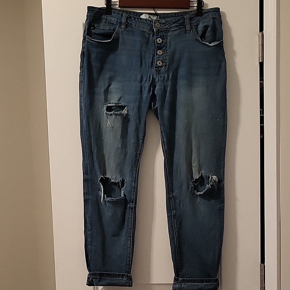 KanCan Denim Jeans with Contrast Stitching